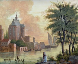 Promenade le long de la rivière, 1821